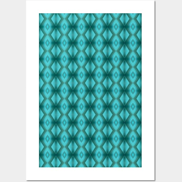 Turquoise Diamonds Wall Art by Amanda1775